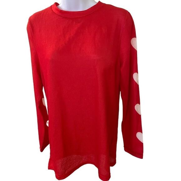 Red Heart Valentine Top, Size Small - Picture 1 of 3